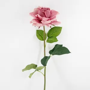 China Kunstbloemen Fabrikant Rose Voor Koop Bruiloft Decoratie Bloem