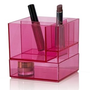 Acrylique Titulaire <span class=keywords><strong>de</strong></span> <span class=keywords><strong>Rouge</strong></span> À Lèvres Organisateur Lucite Maquillage Cube <span class=keywords><strong>De</strong></span> Rangement Contenant - Product Image 1