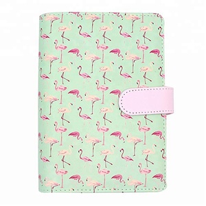 Wholesale A7 PU <strong>Leather</strong> Hardcover Loose-Leaf Journal Diary Organizer <strong>Notebook</strong> 6 Holes Ring Binder <strong>Refillable</strong> - Product Image 3