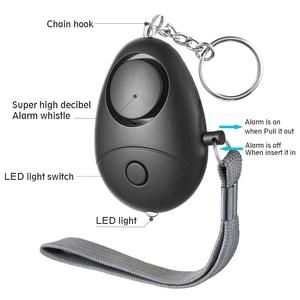 Alarme personnelle <span class=keywords><strong>Safesound</strong></span> 140 dB avec logo OEM, meilleure vente 2026, porte-clés avec lumière LED pour femme/personne âgée - Product Image 3