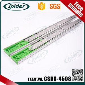 Extensión completa de 45mm Cojinete de bolas cajón de Diapositivas/canal telescópico de <span class=keywords><strong>cierre</strong></span> <span class=keywords><strong>suave</strong></span> rodamiento de <span class=keywords><strong>corredera</strong></span> - Product Image 3