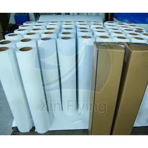 Rollo de papel de sublimación de fábrica de China, papel de transferencia de impresión, 50g, 70g, 90g, 100g