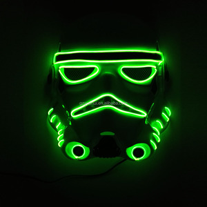 ใหม่มาถึง 10 สี EL สายไฟกระพริบ <span class=keywords><strong>Masquerade</strong></span> หน้ากาก Neon Glowing Party Decor หน้ากาก LED หน้ากากฮาโลวีนสำหรับคริสต์มาส - Product Image 5