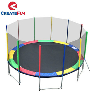 CreateFun TUV GS 6ft <span class=keywords><strong>8ft</strong></span> 10ft 12ft 13ft 14ft 15ft 16ft Nhảy Vòng <span class=keywords><strong>Trampoline</strong></span> Với Lưới An Toàn - Product Image 2