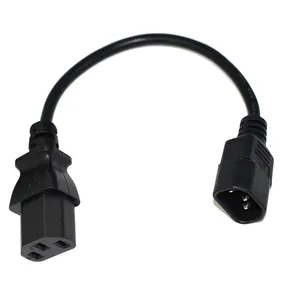 Heavy Duty 14AWG 1.5mm2 Extension Cords 320 c14 C13 Male Plug Connector Socket C13 C14 Power Cable