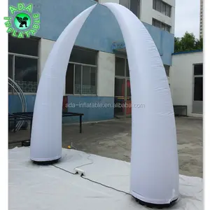 घटना के लिए एलईडी प्रकाश के साथ 3m सफेद Inflatable Tusk/पार्टी सजावट Y198