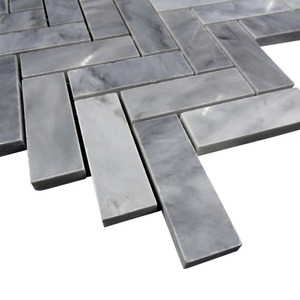 Ý <span class=keywords><strong>grey</strong></span> Đá Cẩm Thạch Xương Cá Gạch Mosaic 1x3 thiết kế hiện đại sàn gỗ cho nội thất phòng tắm cho căn hộ sử dụng - Product Image 3