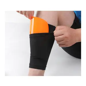 واقي البشرة كرة القدم كرة القدم واقية الساق العجل جيوب ضغط الدراجات الجري الرياضة السلامة shinguards
