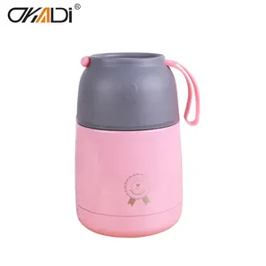 Isolierte Vakuum Thermos Food Grade Jar Wärmer, Doppel Wand Thermische Edelstahl Metall Lunch Box Für Kinder