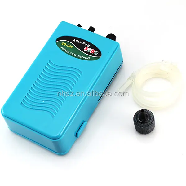 Aquarium Batterij Luchtpomp Stille Aquarium Battery Operated Zuurstof Pomp Beluchter Compressor 2W