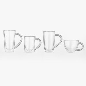 Tasse en verre Borosilicate à Double paroi en diamant, 20 pièces, tasse de café, à boire, verres à vin Transparent - Product Image 3