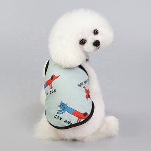 Ropa de algodón puro para perros, chaleco con estampado bonito de <span class=keywords><strong>2</strong></span> patas, ligero y fresco, de alta calidad, para verano, venta al por mayor, <span class=keywords><strong>2022</strong></span> - Product Image 6