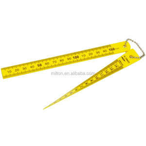 Kombinations-Fühlerlehre 1-15mm 150mm mit Lineal, Kunststoff-Fühlerlehre - Product Image 1