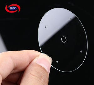 Benutzerdefinierte Glas 0,3 Mm 2.5D 9 H Gehärtetem Glas Blatt Preis Produkte - Product Image 1