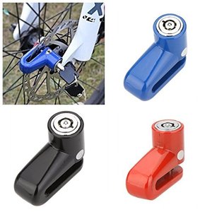 Kunci Pengaman Roda Anti Maling Mini untuk Skuter/Sepeda/Motor Aksesoris Gambar Baru dengan 2 Kunci Kunci Rem Cakram - Product Image 5