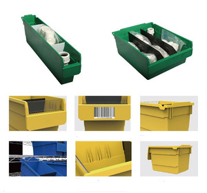 Organizador de contenedor de estante de gravedad móvil para almacén y garaje - Product Image 6