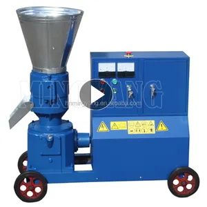 Professional Home or Factory Use pellet press machine Sawdust Straw Bioamas Feed Pellet Machine Flat Die Ring Die