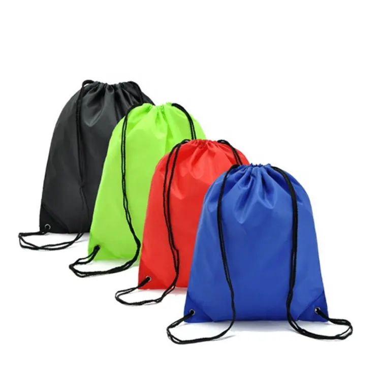 Bolsa Deportiva Portátil Impermeable, Bolso Grueso con Cordón, Cinturón para Montar, Bolsa de Zapatos con Cordón para Gimnasio, Ropa Eco, Promoción Personalizada