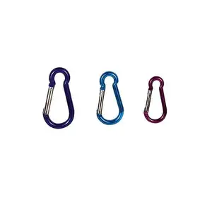 OEM ייצור מקצועי חיצוני קטן עגול אלומיניום carabiner