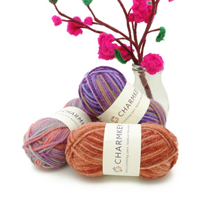 Fil fantaisie 100 % <span class=keywords><strong>laine</strong></span> filée en anneau, certifié Oeko-Tex, très doux, teint, haute résistance pour le tricot à la main – Vente en gros - Product Image 4