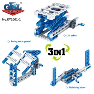 GBL 1001 Penemu Series 3 Di 1/4 dan 1 Blok Bangunan Cerdas DIY Blok Mainan