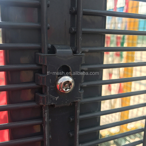 Hàn dây lưới hàng rào Bảng điều khiển năng lượng mặt trời gắn bảo trì thấp 3D an ninh hàng rào mạ kẽm khung - Product Image 3