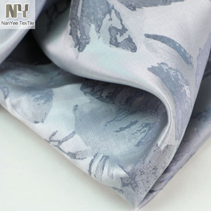 Nanyee Textile Cheap Made <strong>in</strong> <strong>China</strong> Polyester Grey Flower Style Jacquard Brocade <strong>Fabric</strong> Price - Product Image 3