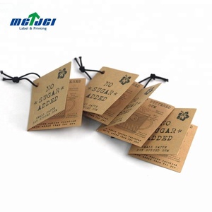 Tùy Chỉnh In Ấn Tên Biểu Tượng Cuốn Sách Phong Cách Gấp Quần Áo Tag Giá Rẻ Giấy May Mặc Hangtag Nhãn Quần Áo Treo Thẻ - Product Image 1