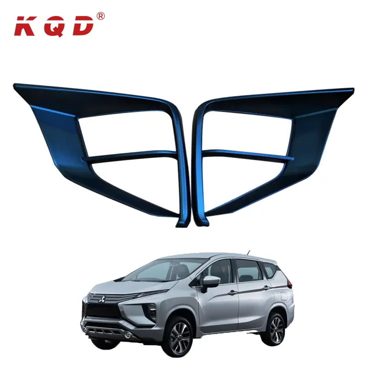 Fancy design chrome two color front light cover lamp cover for Mitsubishi xpander light cover