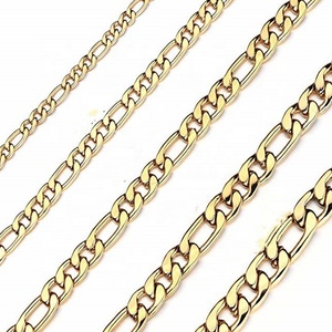 Perle Figaro en acier inoxydable, bijoux polis, pour homme, chaîne Figaro, tendance - Product Image 4