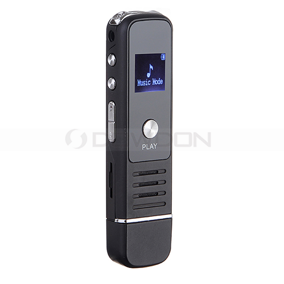 LCD Rechargeable U Disk Digital Voice Recorder Support Max 32GB TF Card