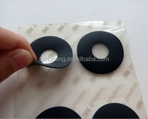 ( 0.8mm dày) màu đen bumpon băng 3m dính pad sj5832, chúng tôi có thể chết cắt bất kỳ kích thước và hình dạng bất kỳ
