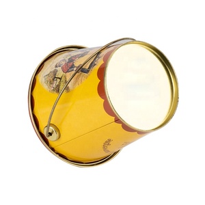 OEM Dịch Vụ Thực Phẩm Round Lớp Tin Xô Đá Với Kim Loại Xử Lý - Product Image 5