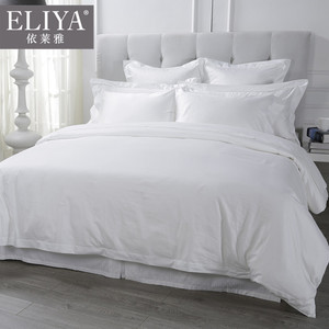 ผ้าฝ้ายผ้าปูเตียงโรงแรมฮิลตันกับปกผ้านวมชุด/ชุดนอน - Product Image 5