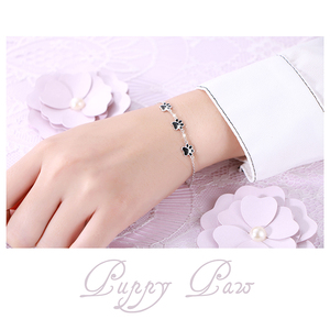Cina produttore di gioielli 925 Sterling Silver Puppy Dog Paw Bracciali per Gli Amici - Product Image 6
