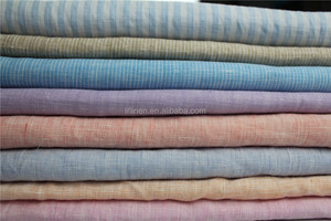 Tissu en lin italien teint en fil doux lavé pour chemise - Product Image 5