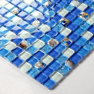 <span class=keywords><strong>Vente</strong></span> chaude Mosaïque de verre de coquillages du monde entier Carreaux de piscine 3D - Product Image 3