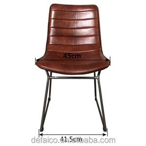 Base de metal de <span class=keywords><strong>alta</strong></span> calidad comedor Silla de cuero - Product Image 4