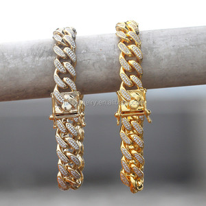 14mm Pvd Miami Cubain Lien Rap Collier - Product Image 5