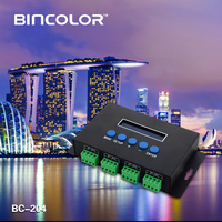 Contrôleur de lumière LED RGB BC-204 4 canaux Artnet vers SPI / DMX avec contrôle par logiciel informatique