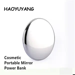 Power Bank kosmetik trendi 7000mAh, Power Bank bentuk Makeup portabel dengan cermin