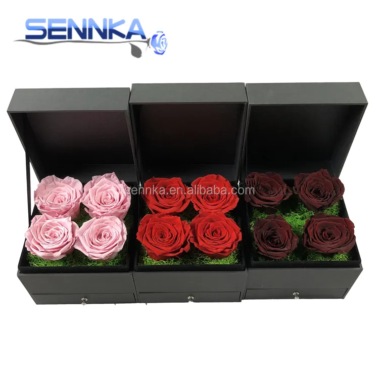 Kenia Desert Rose Langdurige Bloemen Bewaard Rose Gift Box Voor Arabische Bruiloft Decoratie