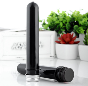 20 ml 25 ml 40 ml 45 ml Nero provetta di plastica con tappi a vite in alluminio nero per la caramella cibo /vuoto trasparente tubi per l'artigianato - Product Image 6