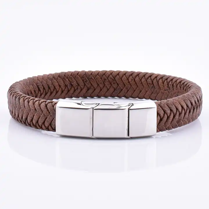 Amazon.com: Dsnyu Mens Leather Bracelets, Brown Gothic Charm Bracelet with  Stainless Steel Clasp, Spider Vintage Bracelet for Party: Clothing, Shoes &  Jewelry