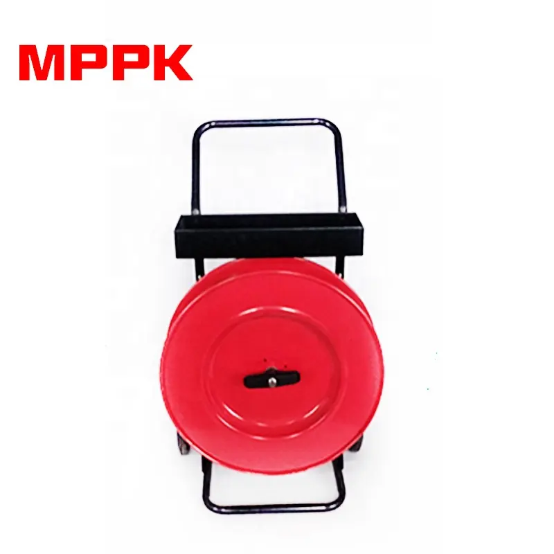 MPPK H405 Rosso Nero Nastro di Imballaggio Strumento Cinghia Trolley Reggette In PET Dispenser