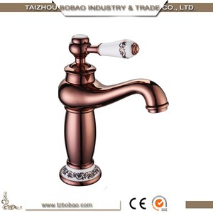 Distintivo diseño rosa de oro cuenca del <span class=keywords><strong>grifo</strong></span> mezclador, <span class=keywords><strong>Monomando</strong></span> de <span class=keywords><strong>lavabo</strong></span> <span class=keywords><strong>monomando</strong></span> <span class=keywords><strong>lavabo</strong></span> precio al por mayor - Product Image 1