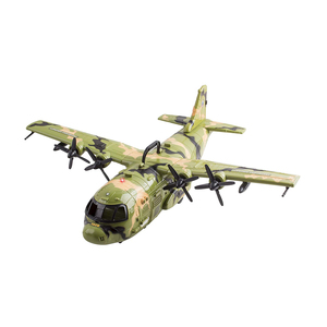 Bombardiere gigante F16 militare da combattimento aereo giocattolo con luci e suoni dell'esercito per bambini, include Mini soldati - Product Image 4