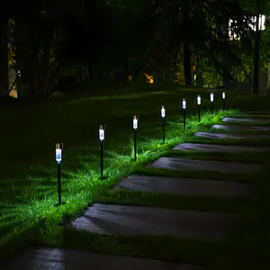 Hot Saling Landscape Pathway <strong>Lights</strong> Stainless Steel-10 Pack <strong>Outdoor</strong> LED <strong>Solar</strong> Garden <strong>Light</strong> - Product Image 1