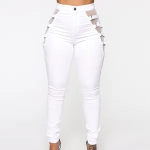 Calça jeans de renda barata para mulheres