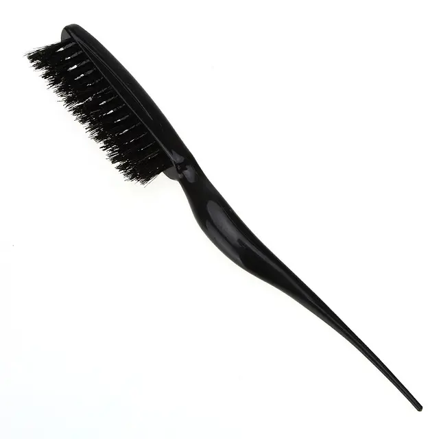 Pro Salon Black Hair Brushes Comb Slim Line Teasing Combing Brush Styling Tools DIY Kit Professional Plastic Hairdressing Combs